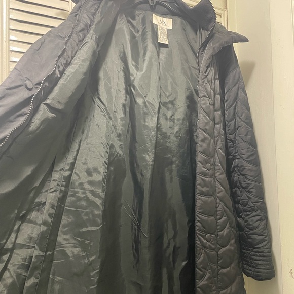 Armani Exchange A|X  Women's Down Black Winter Quilted Puffer Jacket XS - Picture 5 of 8